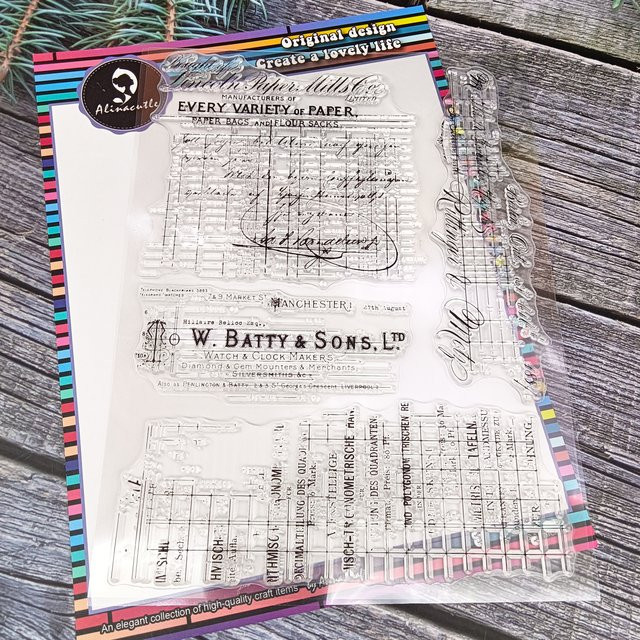 Alinacutle Transparenter Silikonstempel für DIY-Papierhandwerk und handgefertigte Grußkarten, Transparent - Bild 1