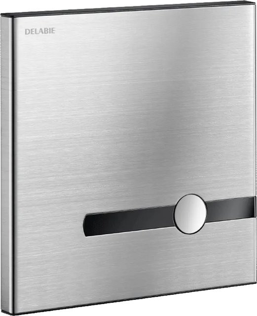 Delabie TEMPOMATIC WC Set mit dualer berührungsloser Steuerung in Edelstahl Silber für Unterputzmontage 230/6V - Bild 1