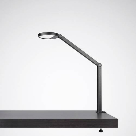 Trilux CultegaT COM LED-Tischlampe Schwarz mit verstellbarem Arm und warmweißem Licht