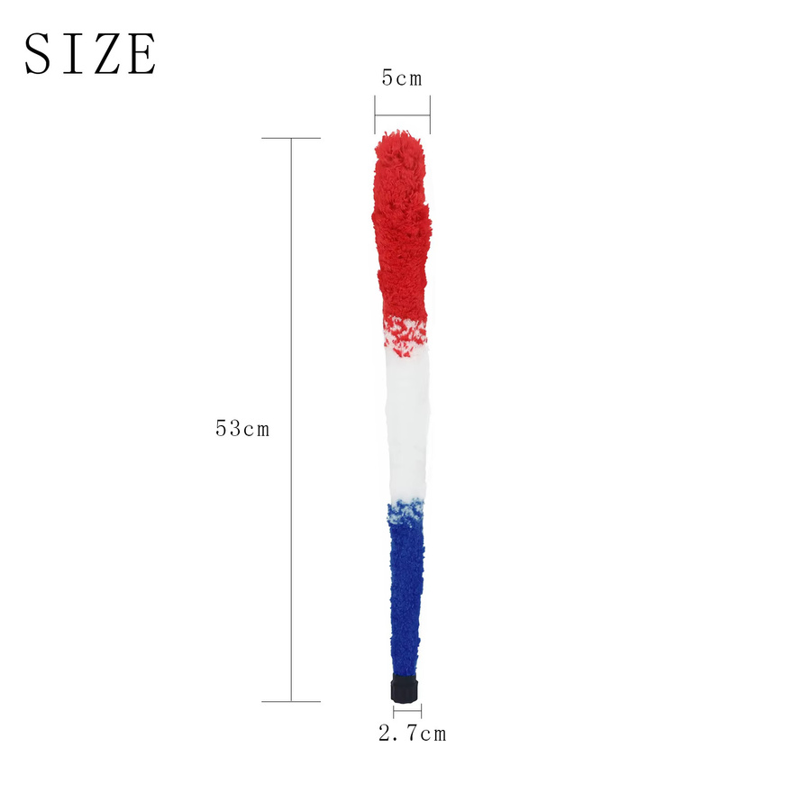 IRIN Reinigungsbürste für Saxophone aus Premium-Fasern, Farbe: Rot, Weiß, Blau, Länge: 53 cm - Bild 2
