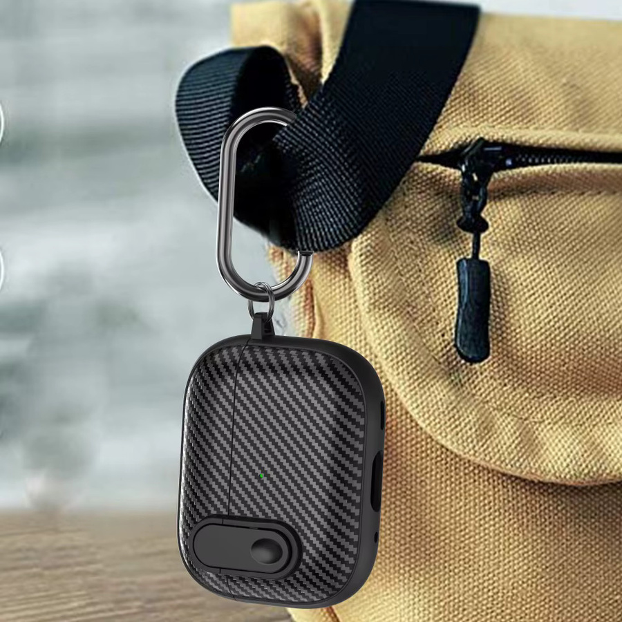 Stoßfeste Carbon Fiber Schutzhülle für Apple AirPods Pro 1, 2 und 3 Generationen in Schwarz - Bild 4