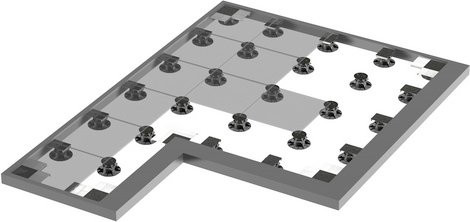 Mr. GARDENER Randabschluss aus Aluminium für Plattenbeläge in Silber - Bild 1