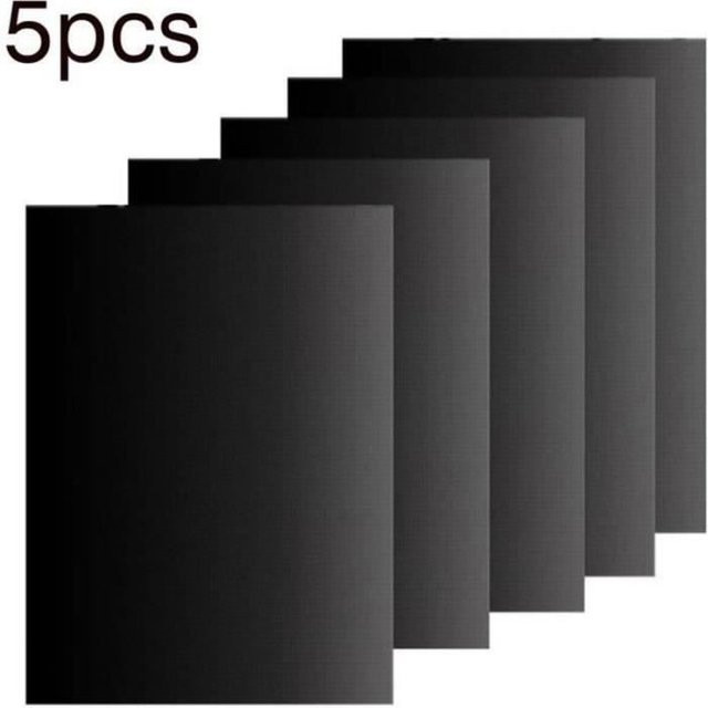STEL ORA Set mit 5 wiederverwendbaren Antihaft-Backmatten und Grillfolien, Schwarz, Breite: 40 cm, Tiefe: 33 cm - Bild 1