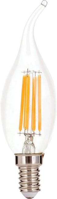 Orion Leuchten LED-Windstoßkerze dimmbar E14 4,5W 40W 2700 K Warmweiß Transparent - Bild 1