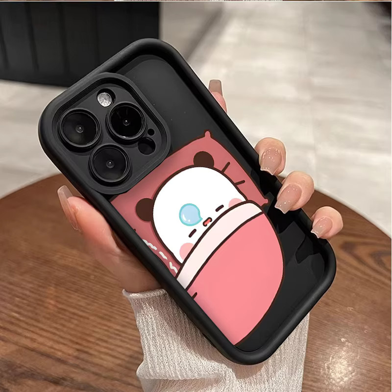 DUDU BUBU Paar Handyhülle für iPhone 11 12 13 14 15 16 Pro Max Mini X XS SE2 7 8 Plus Kreative Cartoon Softcover - Bild 2