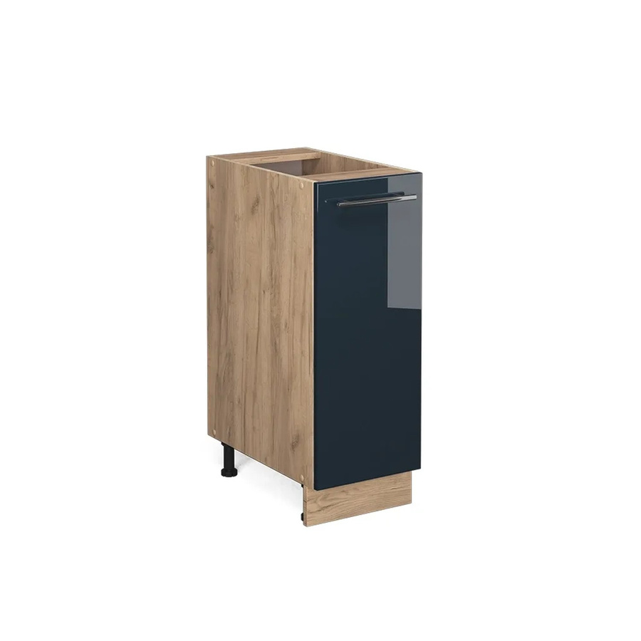 Vicco Apothekerunterschrank Fame-Line Eiche Dunkelblau Hochglanz Breite: 30 cm ohne Arbeitsplatte - Bild 3