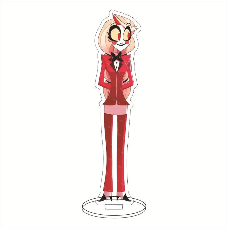 Bandai Hazbin Hotel Charlie Morningstar und Vaggie Acryl-Figuren aus Kunststoff als stehende Dekorationsfiguren in Rot - Bild 1