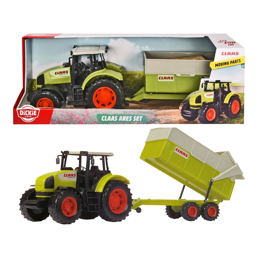 Dickie Toys CLAAS Ares Traktor Set mit Kipper ab 3 Jahren - Bild 2