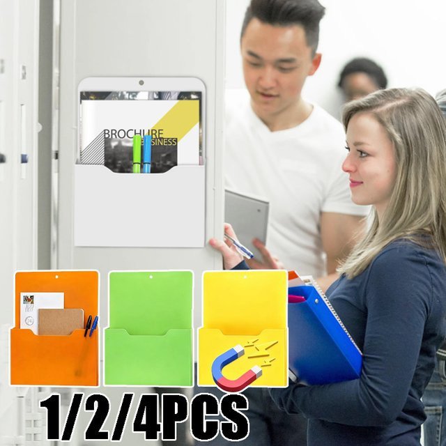 Magnetische Aufbewahrungsbox für Dokumente und Ordner in Grün, Wandmontierter Organizer für dein Büro - Bild 1