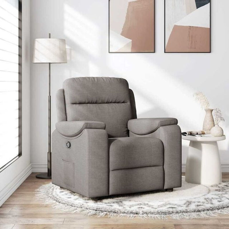Modern Relaxsessel von Vidaxl in Taupe meliert aus Stoff - Bild 1