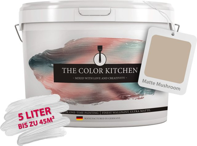 A.S. Création Wandfarbe Mushroom Beige Matt, lösungsmittelfrei und wasserbasiert - Bild 1