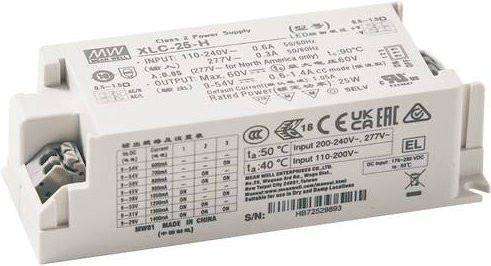 MEAN WELL XLC-25-H-BN LED-Treiber, 25.0W, 0.3 - 1.1A, 9 - 54V, Weiß - Bild 1