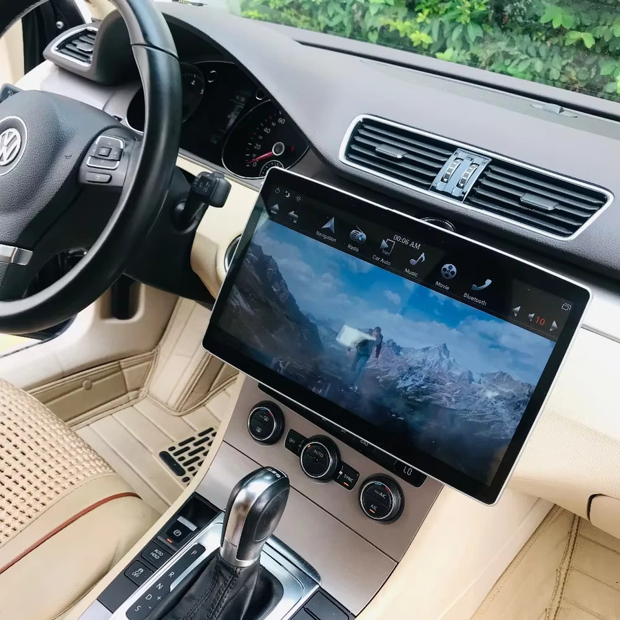 Sadocom Android Autoradio mit 12,8 Zoll IPS Display, 1080P, 6GB RAM, 128GB Speicher, WiFi und 100 Grad drehbar, Schwarz - Bild 2