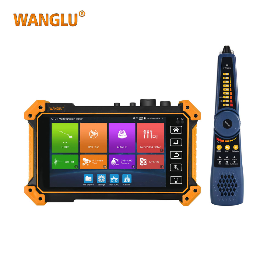 WANGLU 5,4 Zoll CCTV OTDR Tester mit 8MP TVI CVI AHD Analogkamera-Testfunktion, PTZ-Steuerung, Glasfaser-Tester, Eventmap und RJ45 TDR Kabeltester für Ethernet/LAN - Bild 4