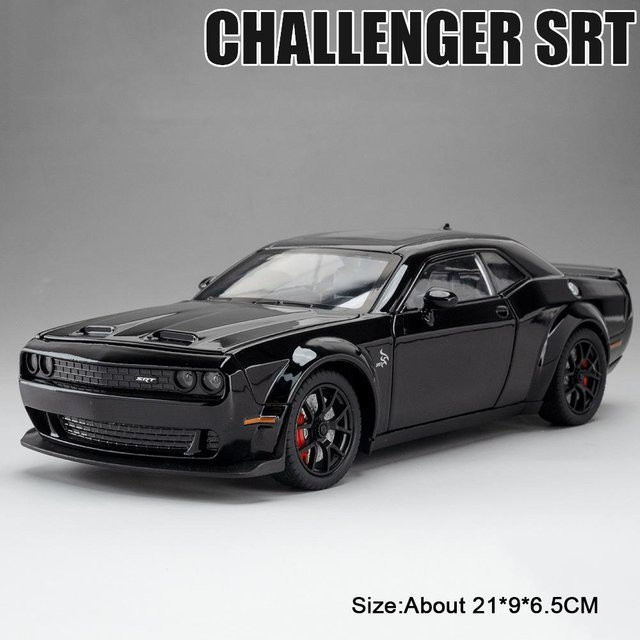 Hellcat Charger Auto Modell, 1:24 Skala, Metall Druckguss, mit Musik und Licht, ab 14 Jahren - Bild 1