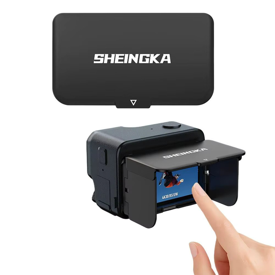 Magnetische Gegenlichtblende für Insta360 Ace Pro und Ace Pro 2 in Schwarz, faltbare Snap-on-Installation zur Blendungsreduzierung - Bild 2