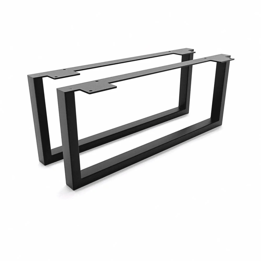 HEVVA Möbelfüße GRAZ 2er Set Schwarz Höhe: 20 cm, Tiefe: 50 cm - Bild 2