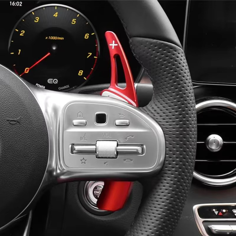 Auto Lenkrad Paddle Shifter Schaltwippen für Mercedes-Benz A B C E Klasse CLA GLA CLS GLC GLE W176 W205 W246 C117 W218 - Bild 3