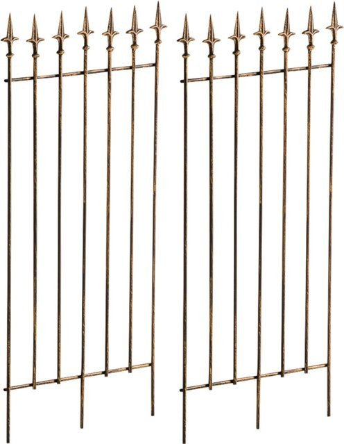 TPFGarden 2er Set Rankgitter Elly aus Metall in Bronze zur Unterstützung von Kletterpflanzen - Bild 1
