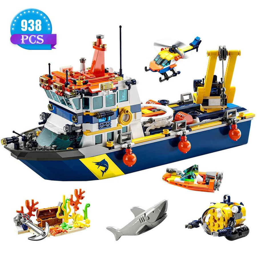 Linyi toy Stadtgebiet Ozean Schiff Gebäude Spielzeug Set ab 6 Jahren - Bild 5
