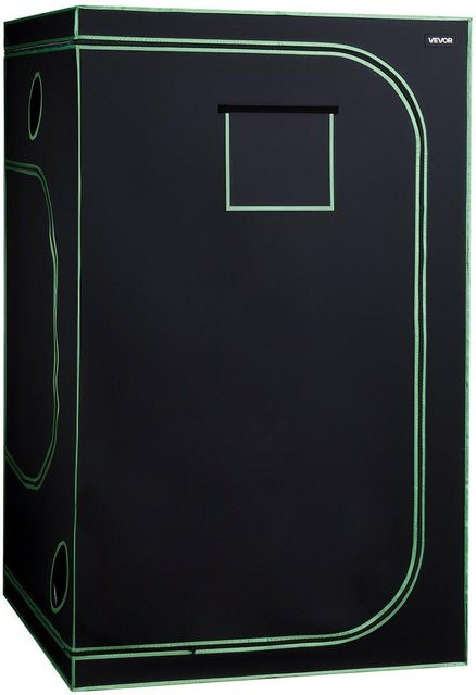 Indoor Grow Zelt Buying Solutions MB, Schwarz und Grün, 600D Hochreflektierendes Mylar, B/T/H: 120 x 120 x 200 cm - Bild 1