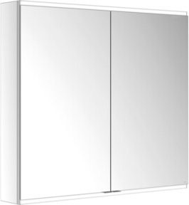 Keuco Spiegelschrank Royal Modular 2.0 mit 2 Drehtüren, LED-Beleuchtung und Sensor-Schalter, B/H/T: 105,0 x 90,0 x 16,0 cm, Silber/Weiß - Bild 1