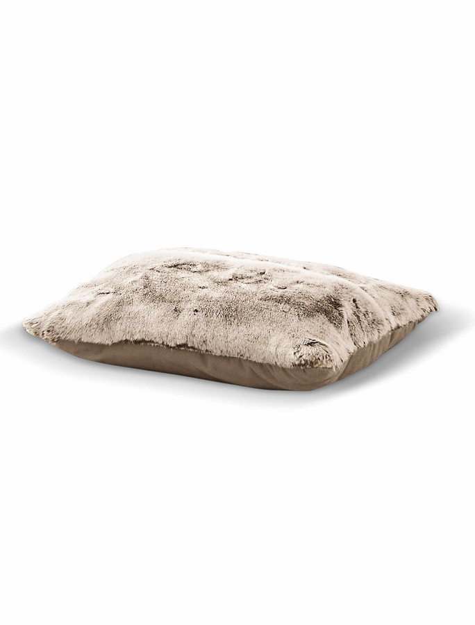 Irisette Dekokissen Kuschelkissen in Felloptik, Farbe: Sand, B/H: 50 x 30 cm - Bild 1