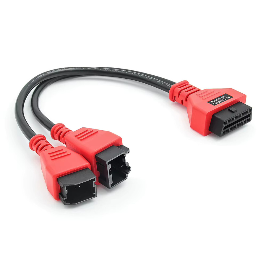 Autel Diagnosekabel Adapter für Chrysler FCA Programmierungen 12+8 Pin zu OBD2 in Rot für Autel Maxisys IM60 und X431 - Bild 2