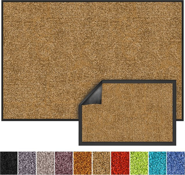 Schmutzfangmatte floordirekt Rhine in Beige, rutschfest und waschbar - Bild 1