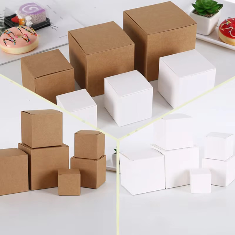 Braune Kraftpapier Boxen für Seifen und kleine Geschenke zur Partygestaltung - Bild 2