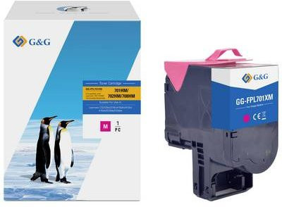 G&G Tonerpatrone Magenta kompatibel mit Lexmark 702HM und 70C2HM0 sowie NT-FPL701XM - Bild 1