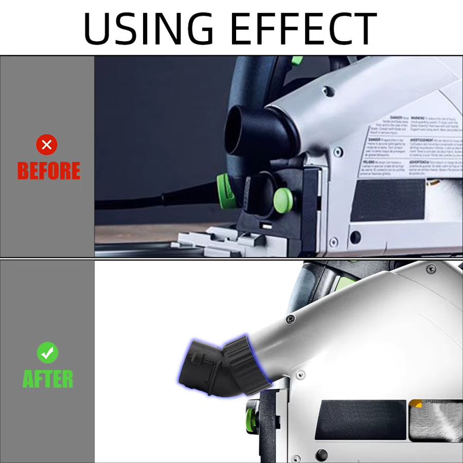Festool Schlauchhalterung für Führungsschienen der Modelle TS55, TS60, TS75 und HK55 zur festen Positionierung der Absaugung - Bild 4