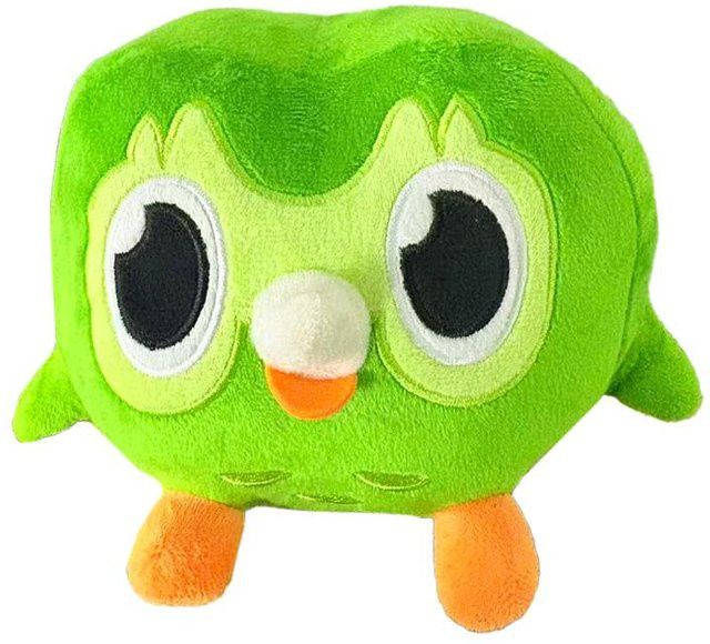 Yiran toy Duolingo Grünes Eulen Plüschtier, ab 14 Jahren - Bild 1