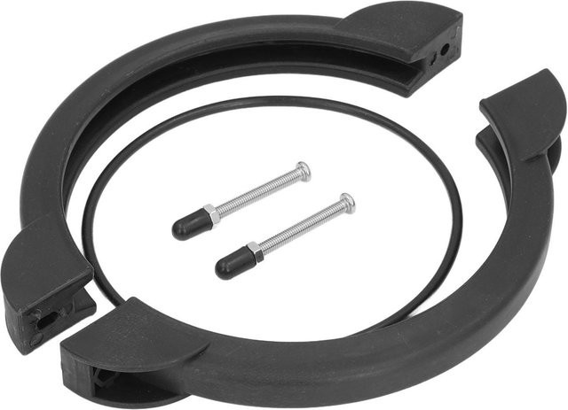 mfySpace Ersatzteil für Sandfilterpumpen: Klemme mit O-Ring-Schrauben in Schwarz, passend für 12 und 14 Zoll Pool-Sandfilterpumpen - Bild 1