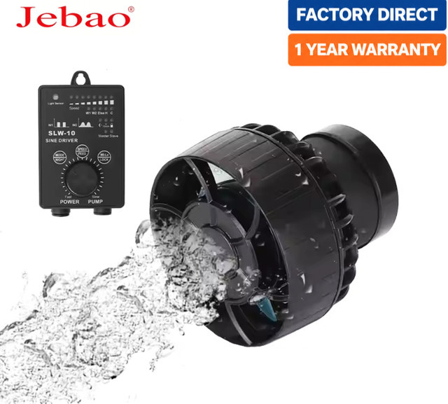 Jebao Jecod SLW Serie Manuell Gesteuerte Konstante SINE Aquarium Wellenmacher-Pumpe für Süß- und Salzwasser in Schwarz - Bild 1