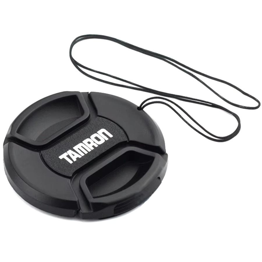 Naiken Center Pinch Snap-on Objektivdeckel mit Gegenlichtblende und Riemen, 62 mm, Schwarz, passend für Tamron 18-200, 70-300 und 18-270 B008 DSLR Kameras - Bild 2