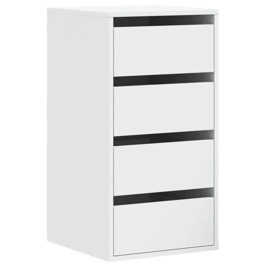 vidaXL Kommode Weiß aus Holzwerkstoff für das Schlafzimmer B/T/H: 40 x 41 x 76 cm - Bild 1