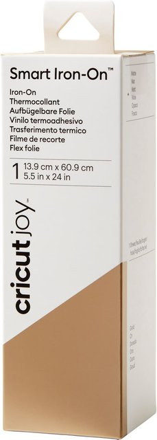 Cricut Joy Smart Iron-On Aufbügelfolie in Gold, Breite: 13,9 cm, Länge: 60,9 cm - Bild 1