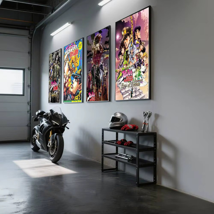 Kayou JoJo Bizarre Adventure Anime-Poster Kunstdruck aus Papier in Multicolour, B: 15,0 cm, H: 10,0 cm - Bild 3