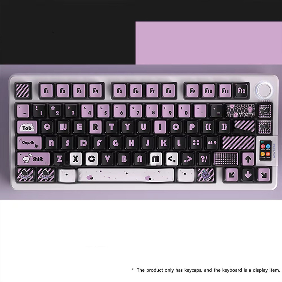 KYOMOT Pudding Style Anime Games Tastenkappen Set aus PBT für mechanische MX-Switch-Tastaturen, 122 Tasten, durchscheinend, OEM-Profil, Dye-Sub-Verfahren - Bild 2