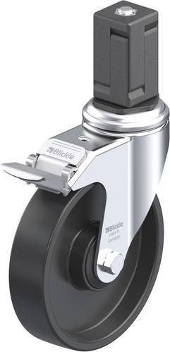 Blickle LKRA-POA 125K-11-FI-EV17 Lenkrolle mit Feststeller, Rad-Durchmesser: 125 mm, Tragfähigkeit: 120 kg, schwarz und verzinkt - Bild 1
