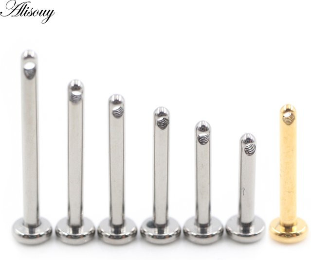 Alisouy Labret-Piercing Titan, Silber, Unisex - Bild 1