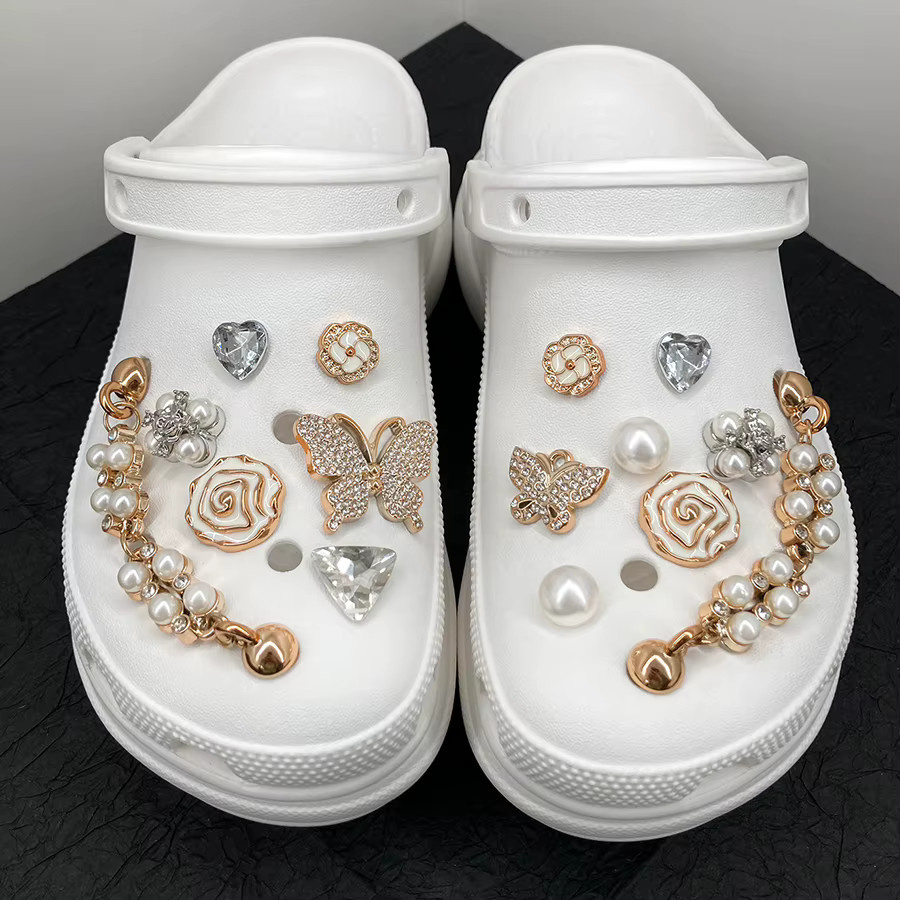 Schmetterling Rose Charms, Perle, Diamant, Damen - Bild 3