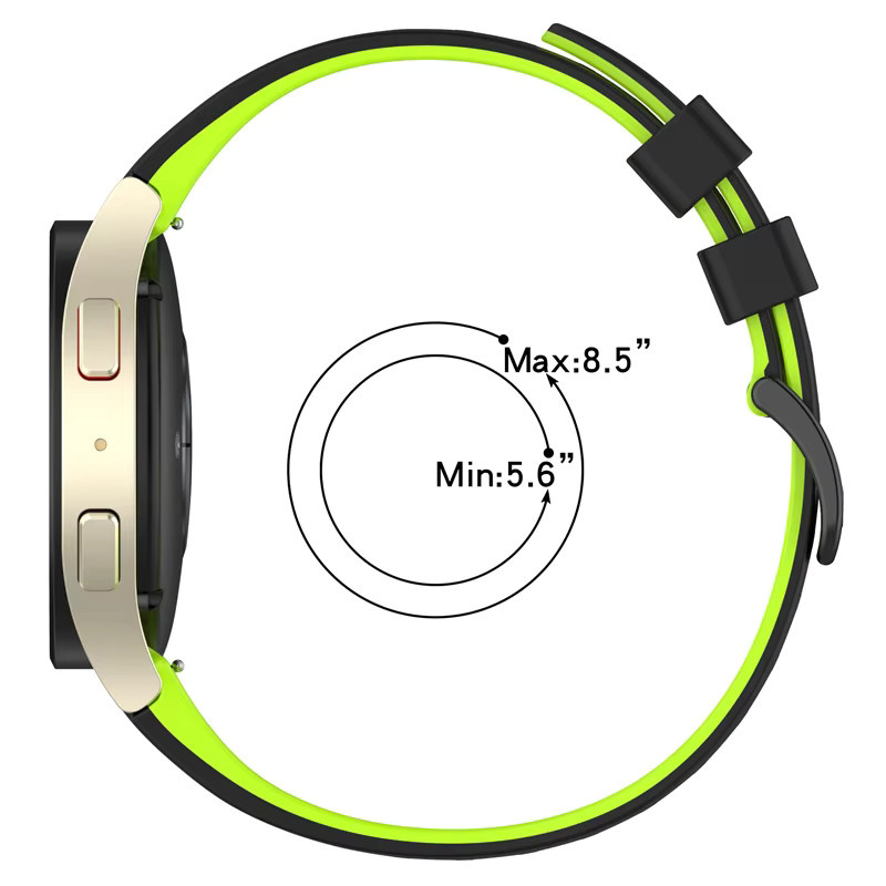 jansin Uhrenarmband Silikon, Unisex - Bild 2