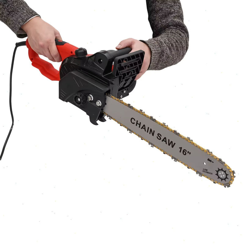Bymaocar Elektrische Kettensäge 2000W in Rot, 16 Zoll, 220V für Baumschnitt und Gartenarbeit - Bild 2