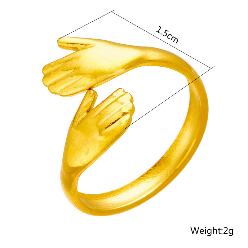 DIEYURO Ring, Edelstahl, Gold, Damen - Bild 2