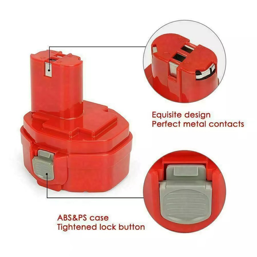 Bonacell Ersatzakku 14,4 Volt für Makita, 5000 mAh, Farbe Rot - Bild 2