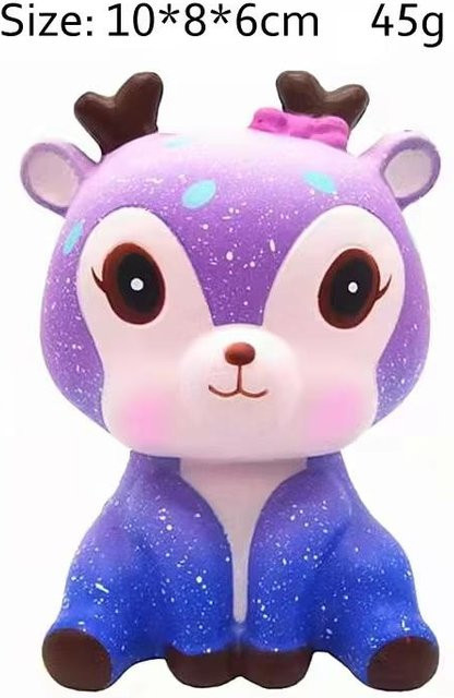 Wucifang Bags Cartoon Figur Squishy Fidget Spielzeug, Hase, weiß - Bild 1