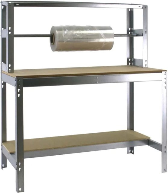 PROREGAL Packtisch Buffalo in Silber, verzinkt, H x B x T: 84 x 90 x 61 cm - Bild 1