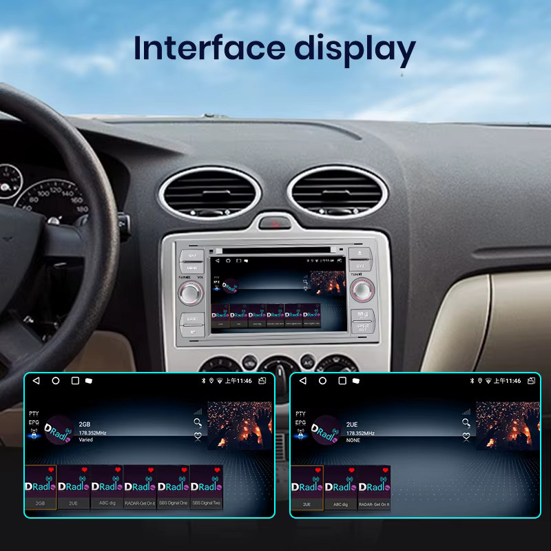 Junsun DAB+ Verstärker-Tuner-Box mit USB-A Antennenadapter für Android Autoradios in Schwarz - Bild 5